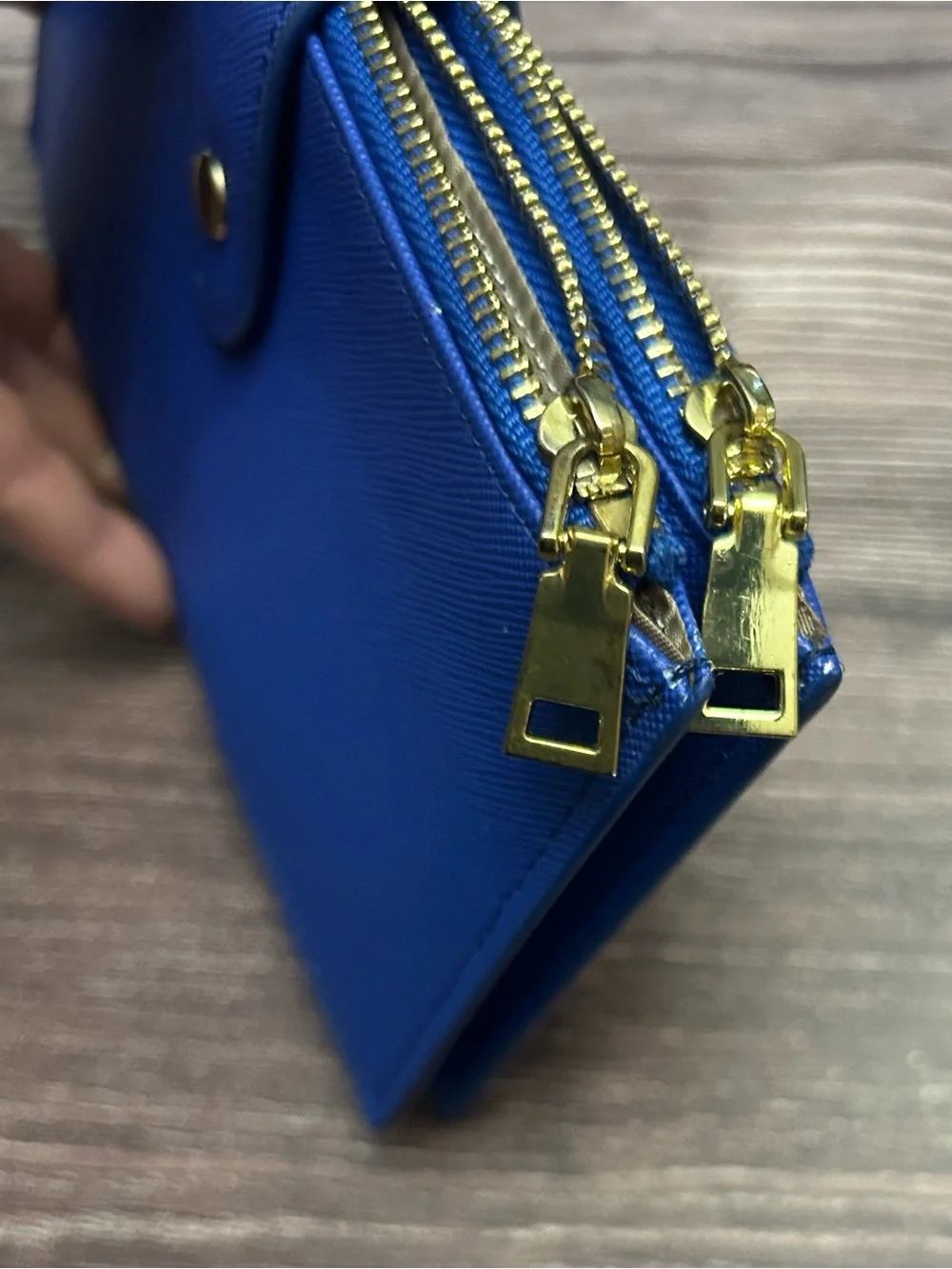 Source Unknown Blue Snap & Zip Women's Wallet
